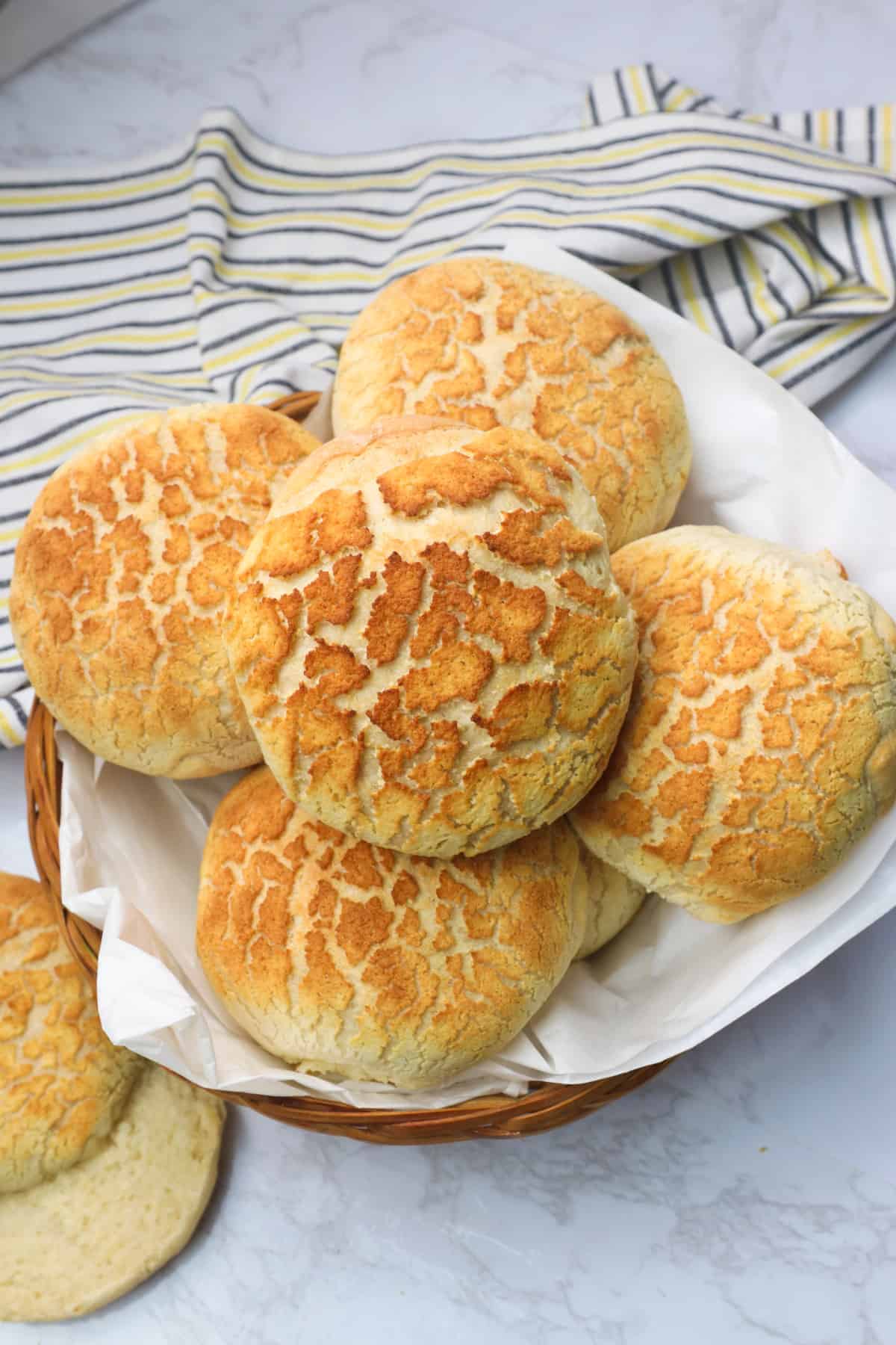 A plateful of ridiculously tasty Dutch crunch bread 