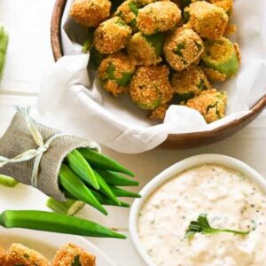 Crispy fried Okra Solve Cravings, Stay Healthy!
