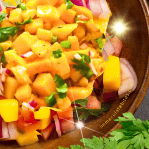 Fresh Mango Salsa with Cilantro and Lime