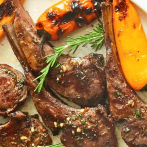 Grilled Lamb Chops, Juicy & Smokey. Rosemary Garlic Marinade