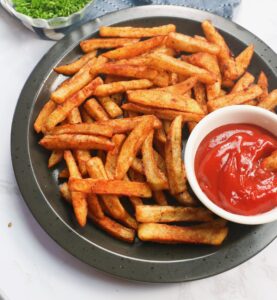 A plateful of crispy Cajun fries