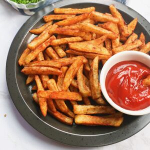 A plateful of crispy Cajun fries