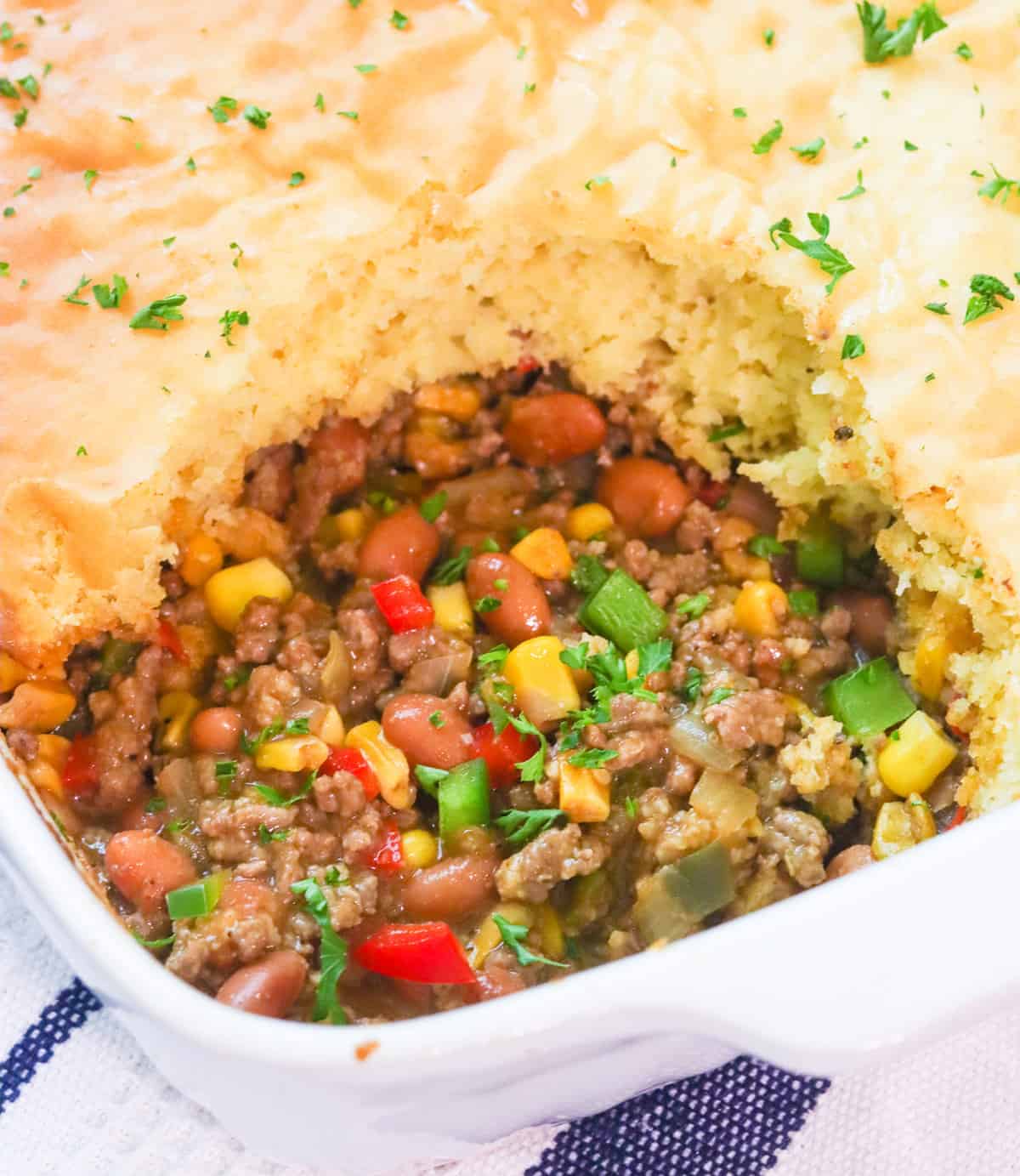 Serving up ridiculously comforting cowboy casserole cornbread