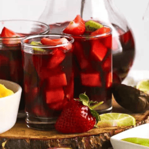 8 Easy Cocktail Recipes. Hibiscus Fruity Sangria Cocktail