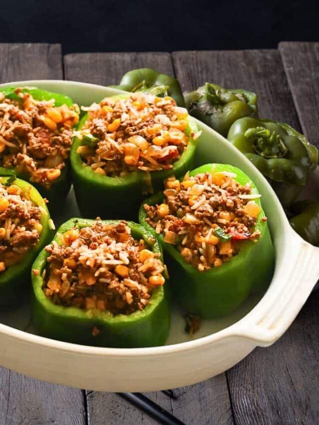 Delicious Stuffed Green Bell Peppers Recipe StepbyStep Guide