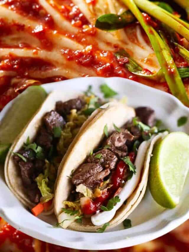 Easy Korean Beef Tacos with Quick Kimchi Recipe Immaculate Bites