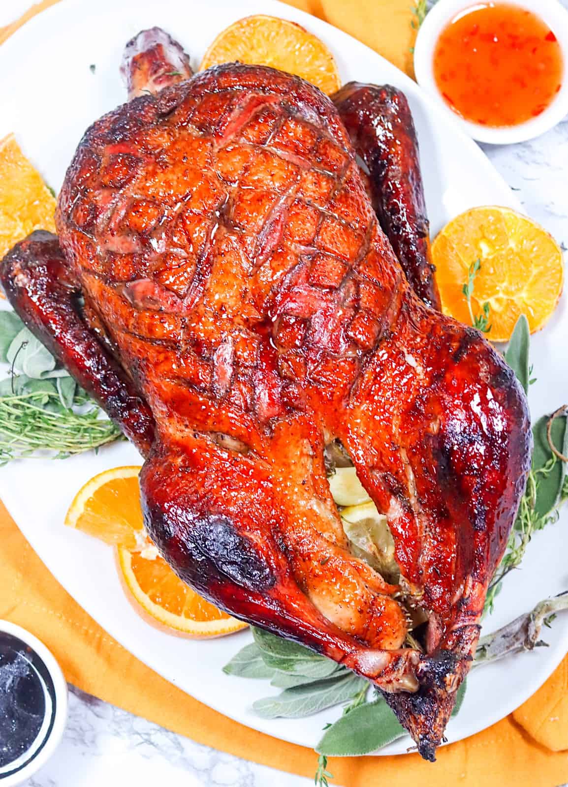 Whole Roast Duck fresh from the oven and ready to enjoy