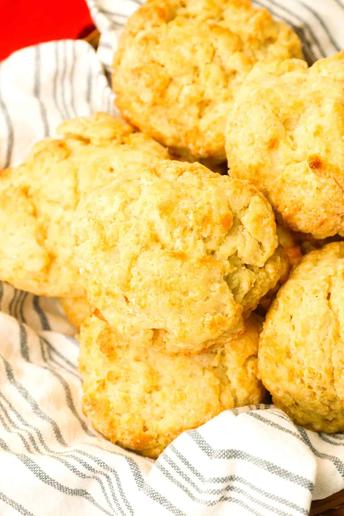 Insanely easy Buttermilk Drop Biscuits ready to enjoy