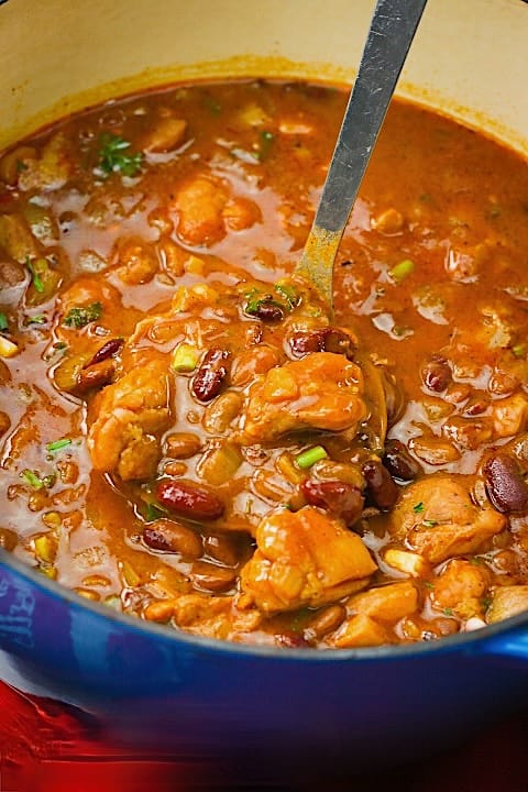 Serving up super easy chicken chili