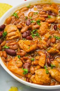 Enjoying a bowl of insanely delicious and easy chicken chili