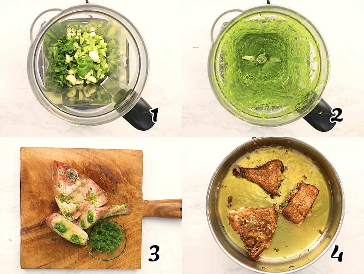 Make the marinade and marinate the fish
