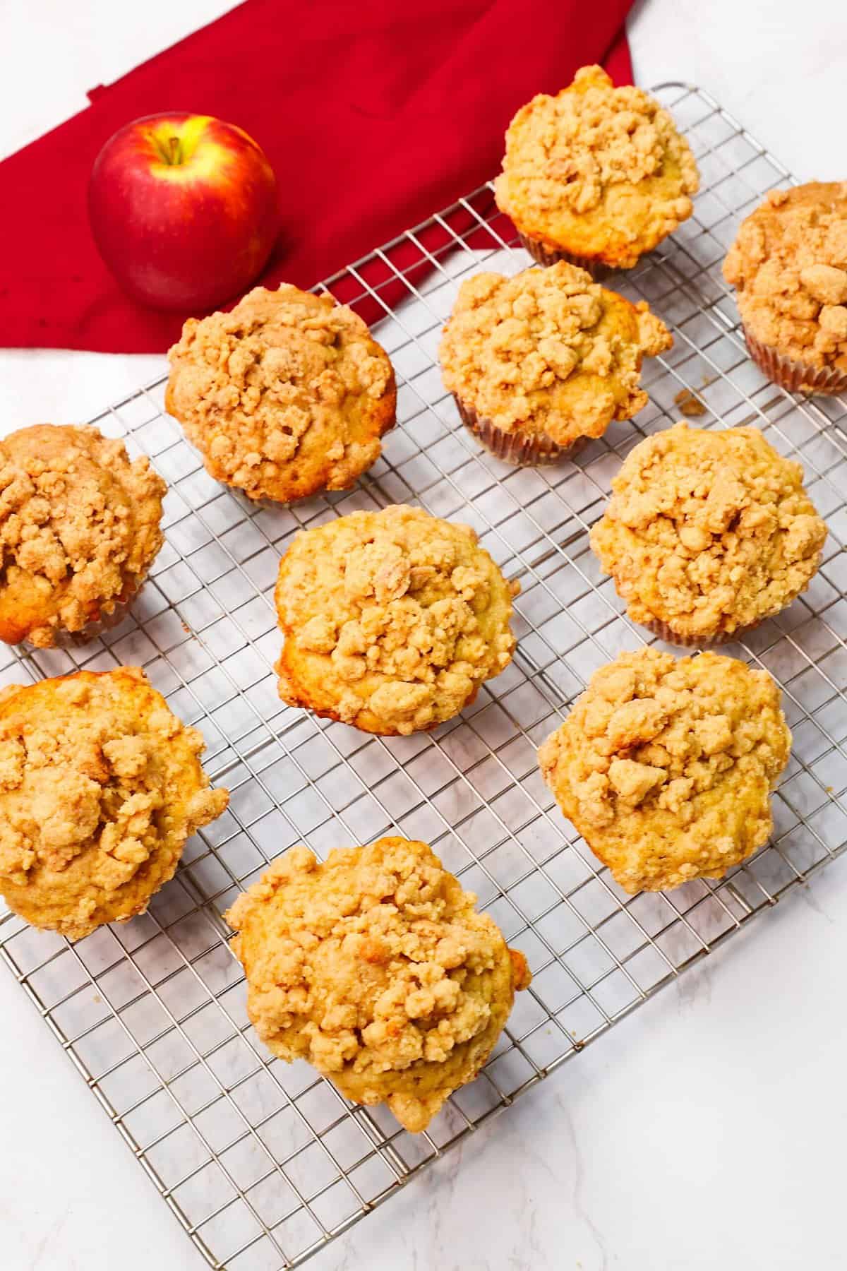 Insanely delicious Apple Cinnamon Muffins fresh from the oven