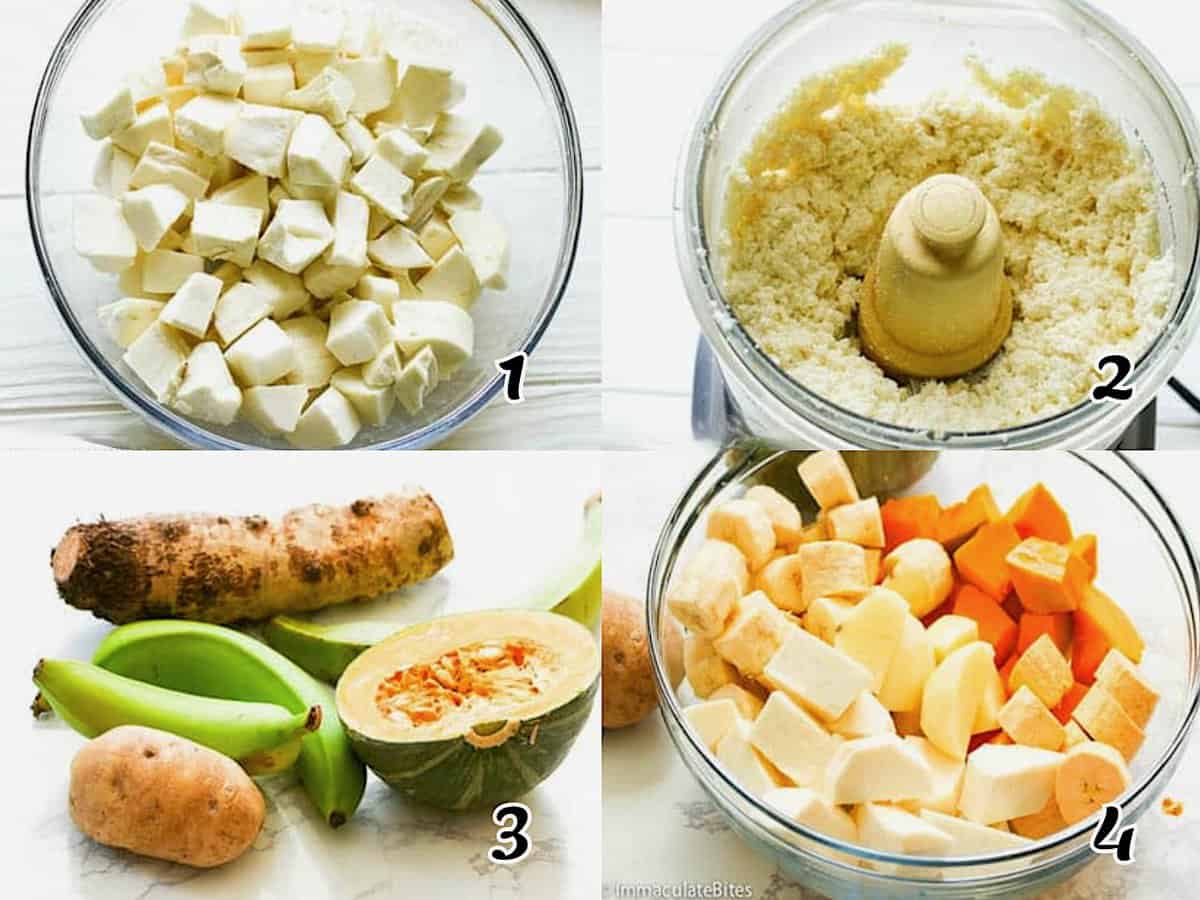 Prep the yuca or chosen filling ingredients