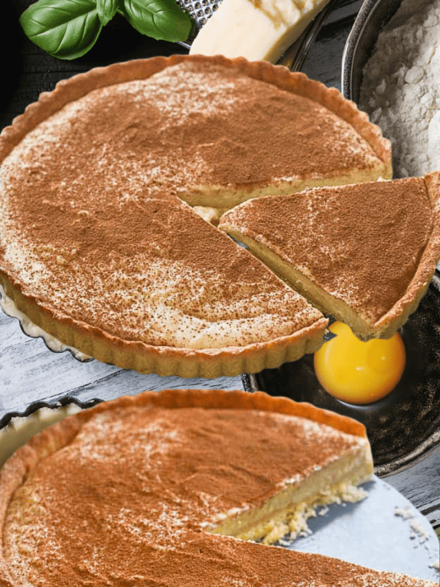 Milk Tart South African Dessert Pie with PressOn Pastry Crust