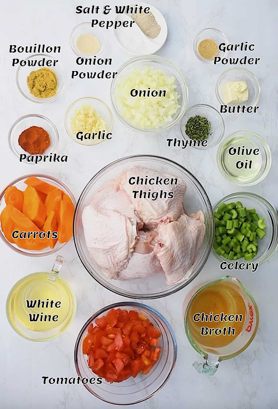 Braised Chicken Thighs recipe ingredients