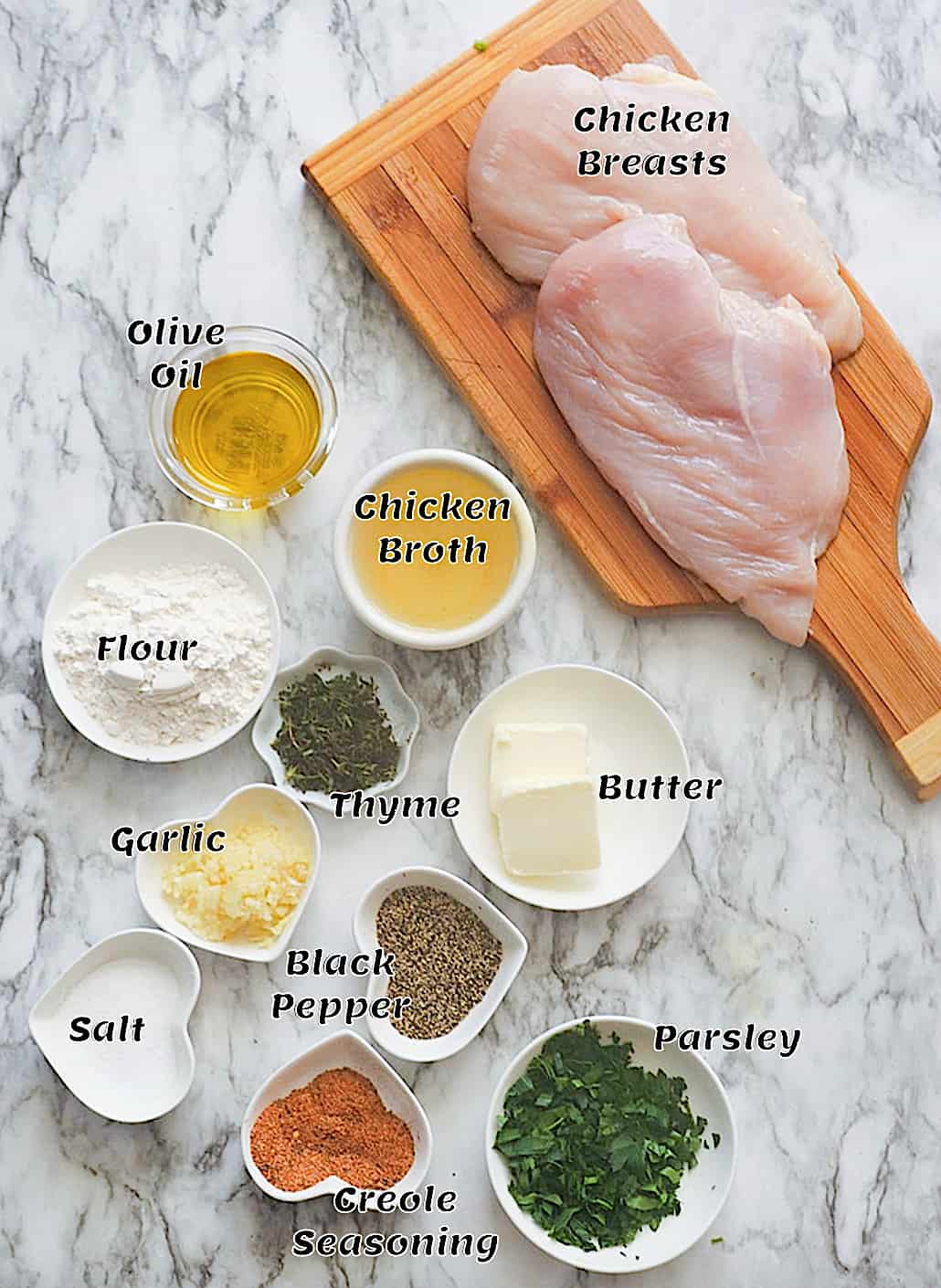 Chicken and Gravy Recipe Ingredients