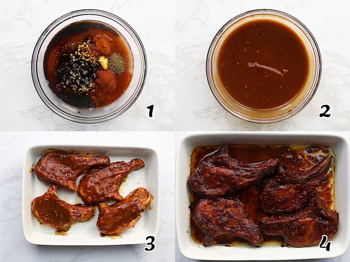 Super easy, make the sauce, season the meat, and bake