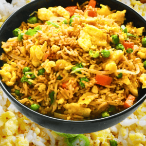 Easy Egg Fried Rice Recipe with Vegetables