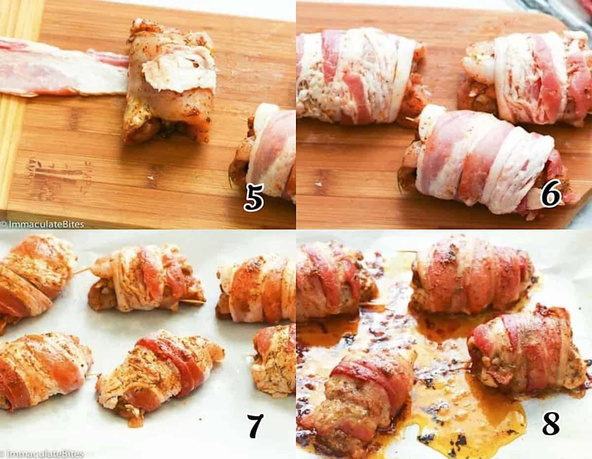 Wrap them and bake for a super easy and delicious Superbowl appetizer