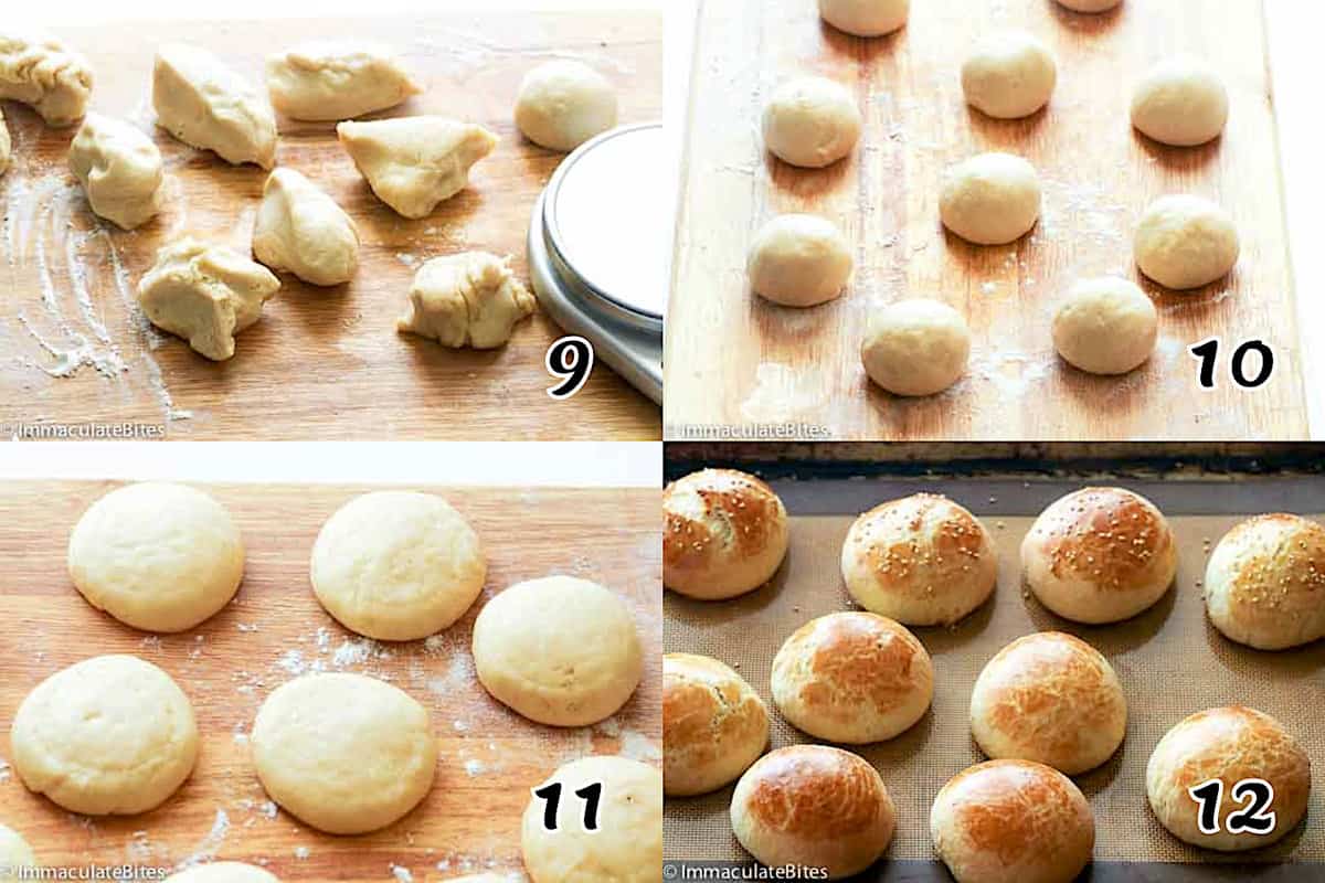 Form the rolls and bake