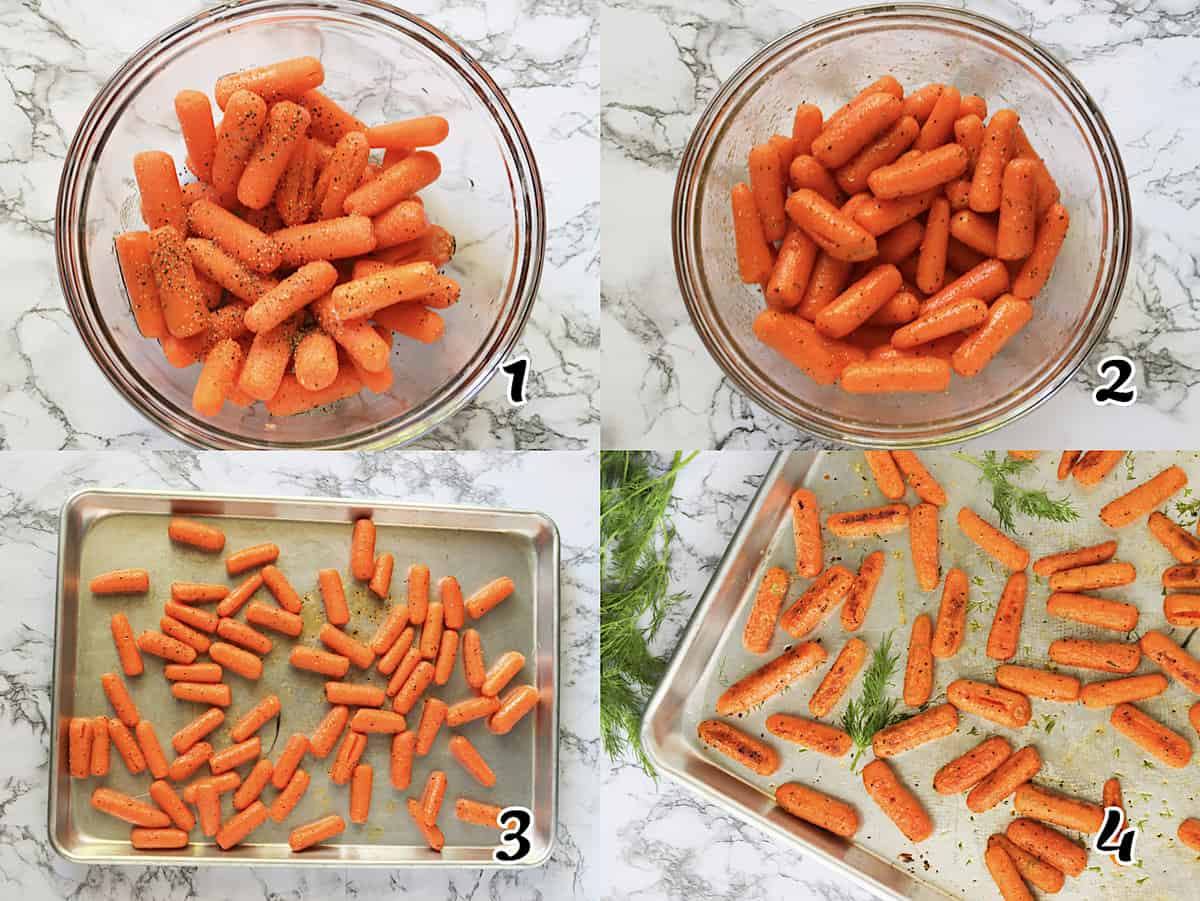 Wash, season, and bake your vegetables