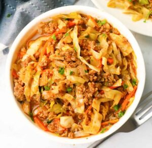 Ground Beef and Cabbage for an economical and classic comfort food meal