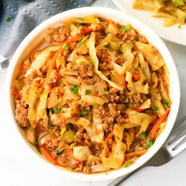 Ground Beef and Cabbage for an economical and classic comfort food meal