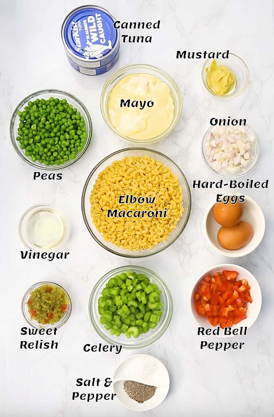 Tuna Macaroni Salad Ingredients