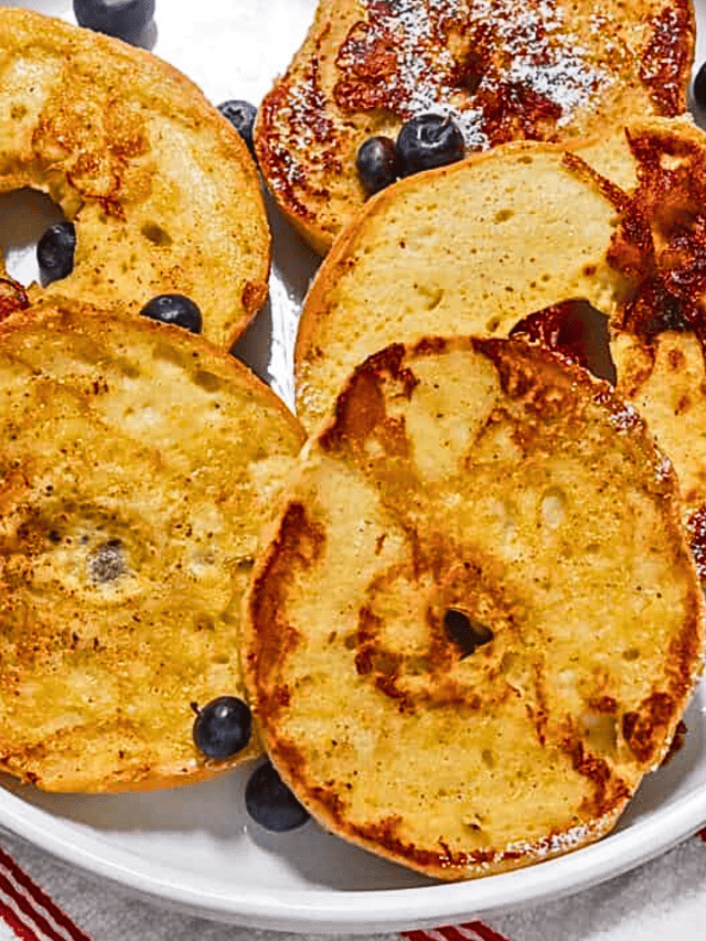 French Toast Bagel Recipe Easy Breakfast Immaculate Bites