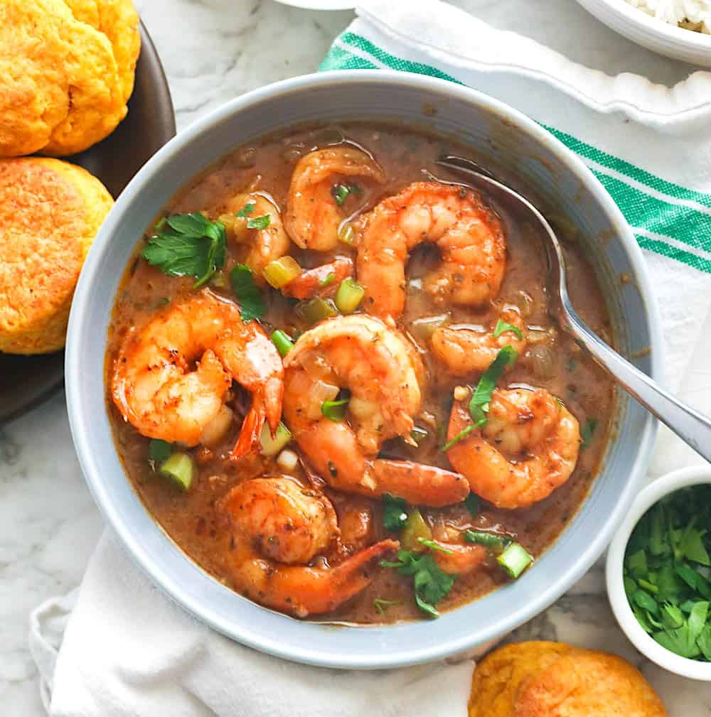 Insanely flavorful shrimp gumbo from Cajun country