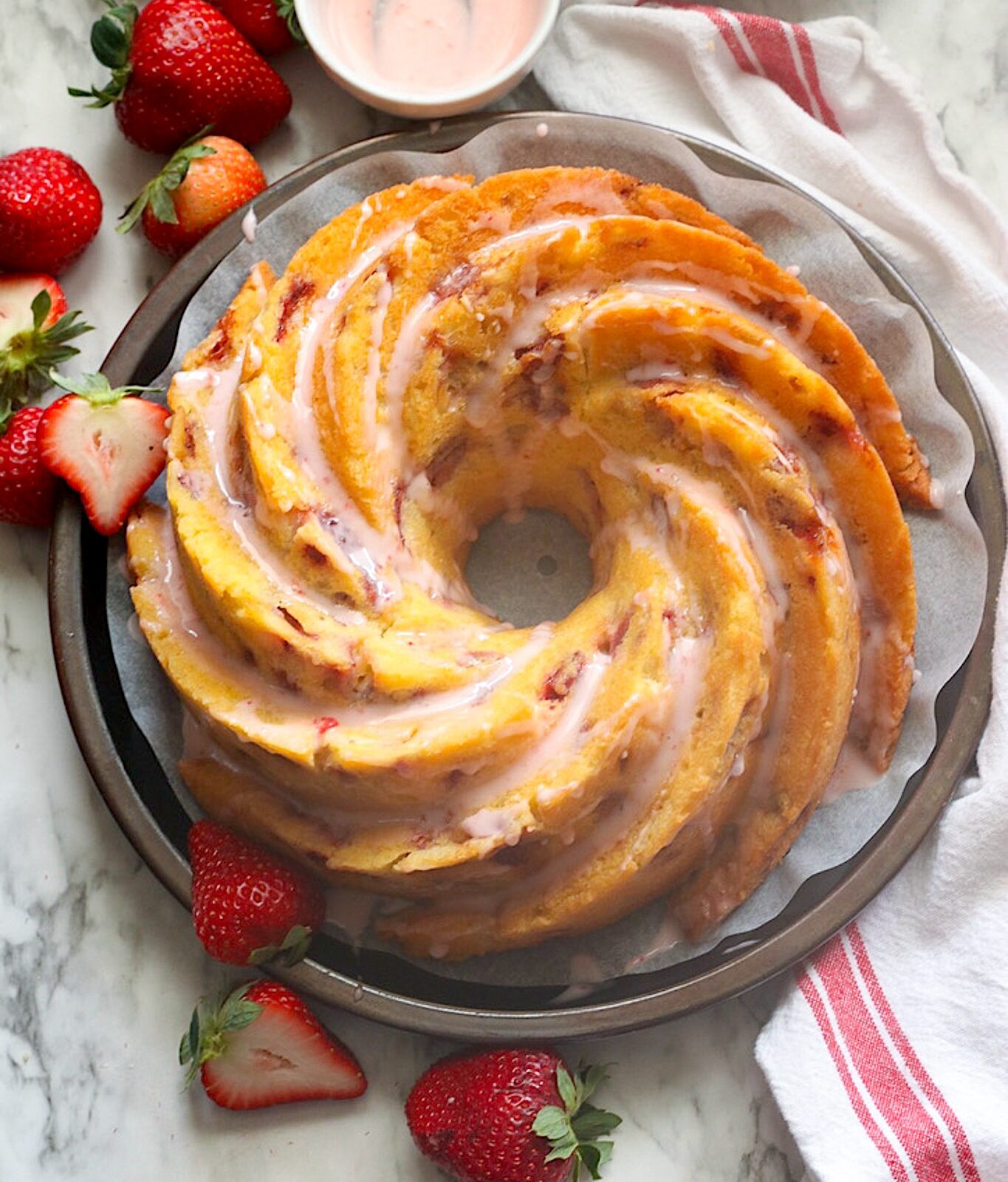 Strawberry Bundt Cake