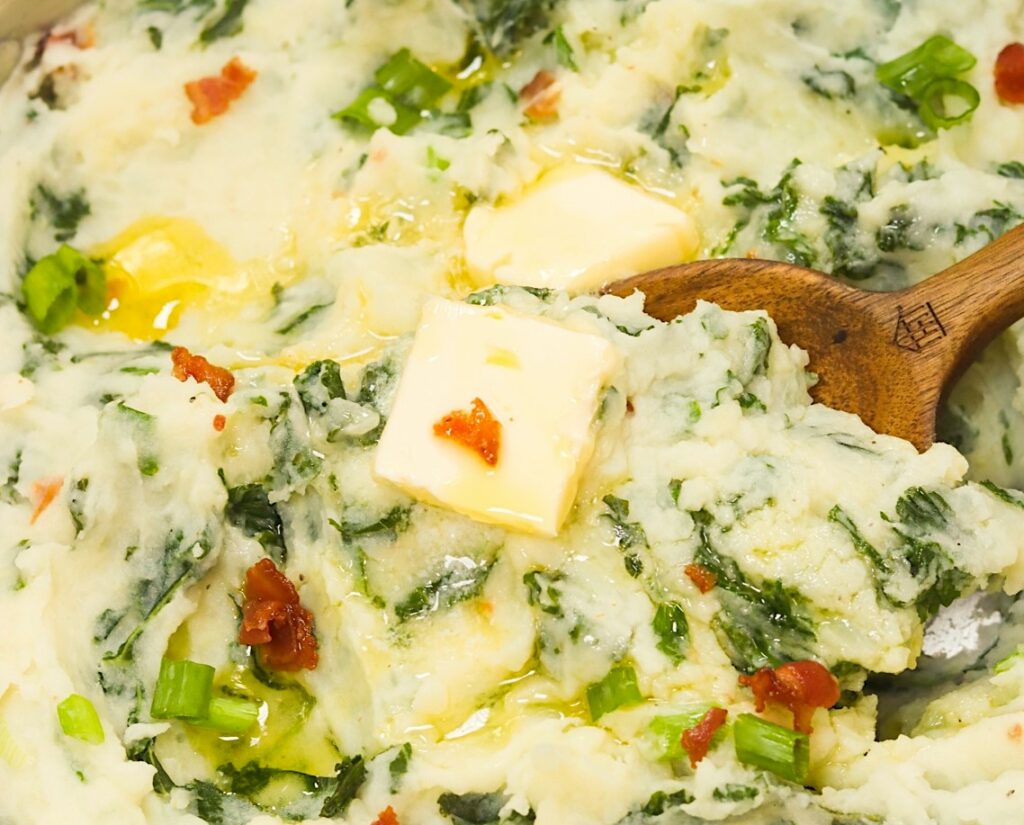 Serving up international comfort food in the form of colcannon mashed potatoes