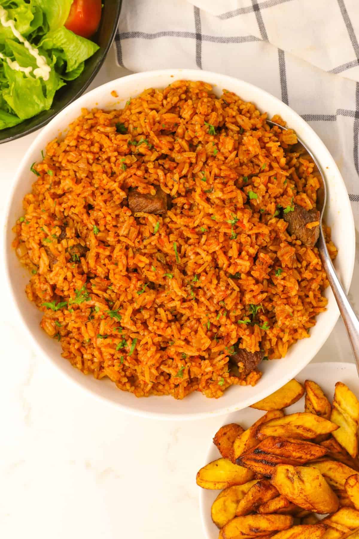 Ghana Jollof Rice Fried Ghanaian Jollof Rice A Legendary Dish Green 