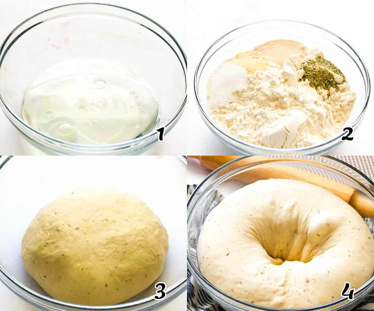 Activate the yeast, mix the dry ingredients, combine the yeast and flour, and knead to leaven.