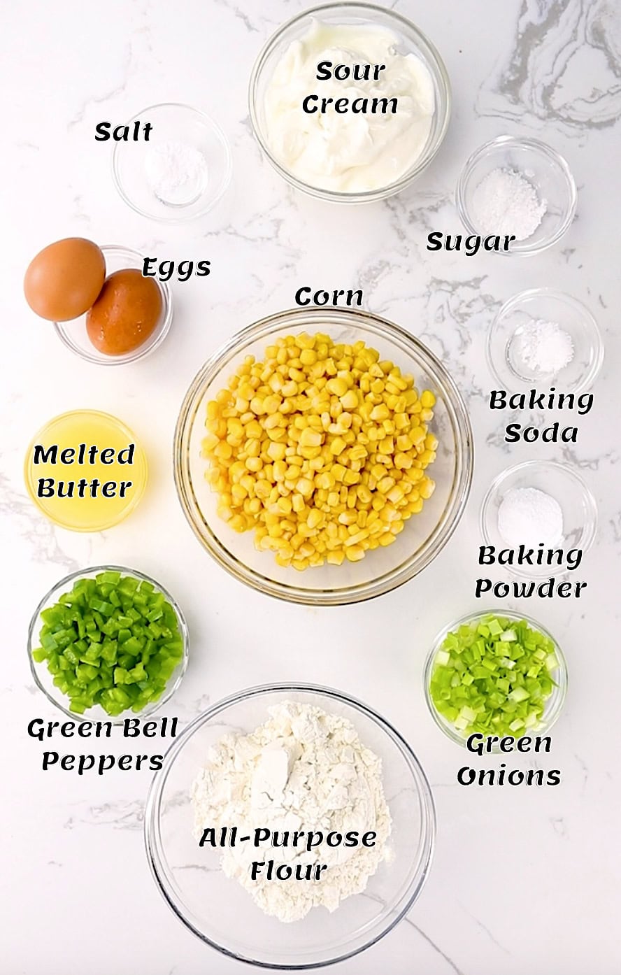 Corn cake ingredients