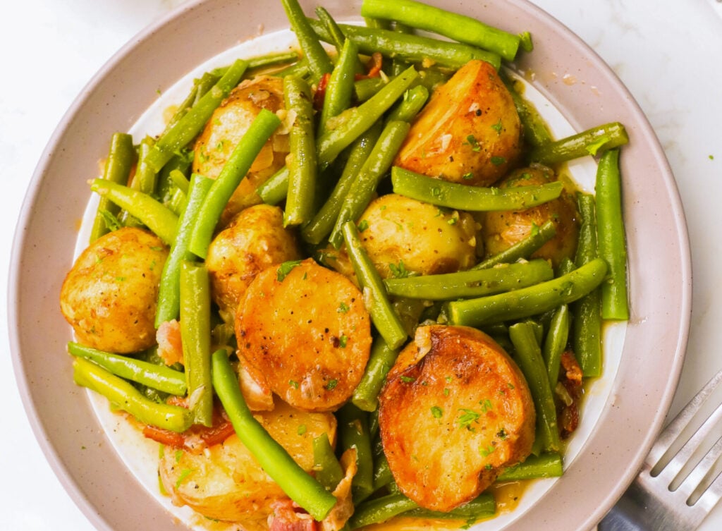 Serving up a soul-satisfying bowl of green beans and potatoes