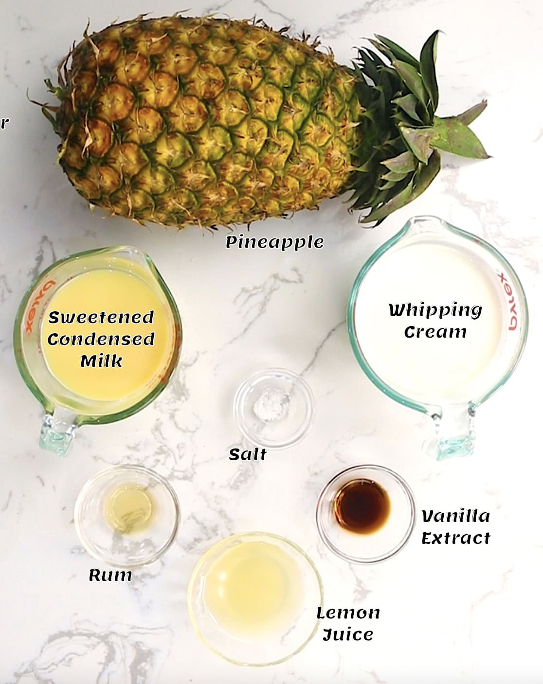 The ingredient list