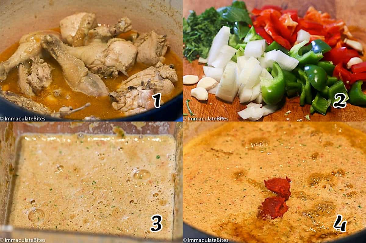 Cook the chicken and make the sauce