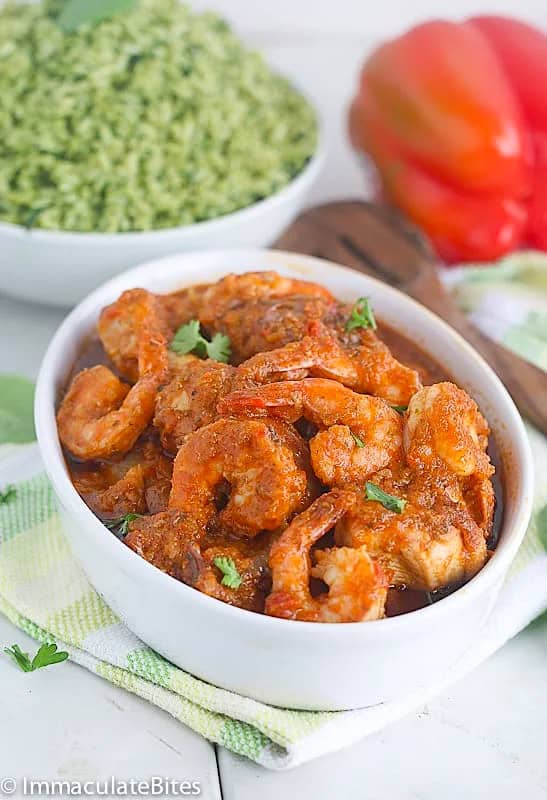 Serving up ridiculously delicious Liberian chicken gravy with green rice