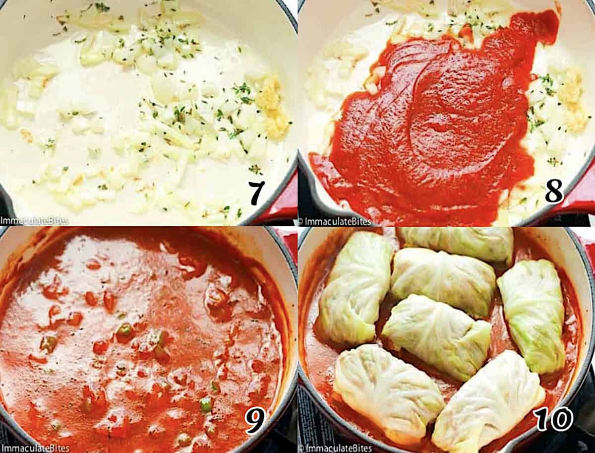 Make the sauce, assemble, and cook