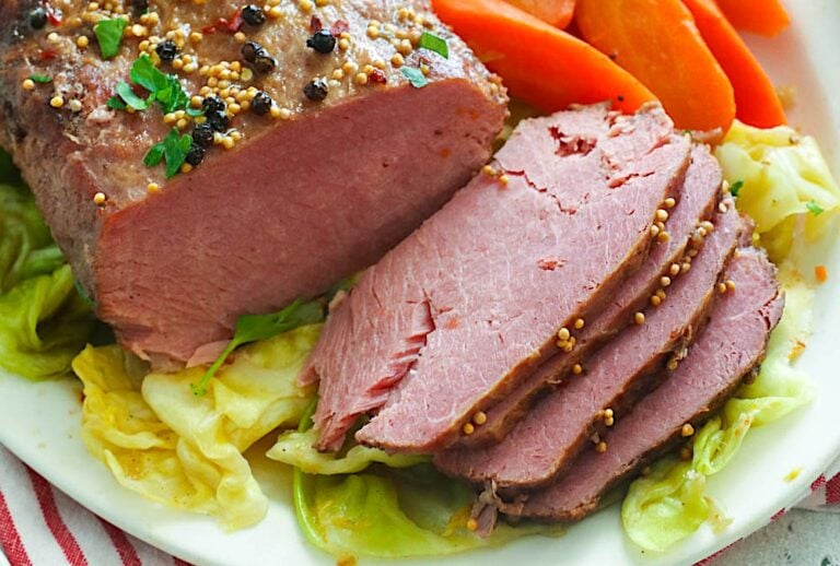 Finished New Year's or Saint Patrick's Day dinner
