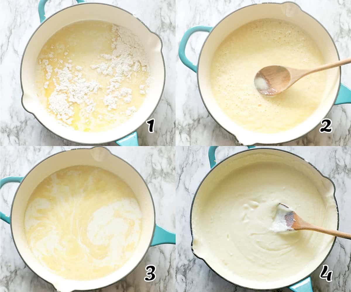 Make the roux and sauce