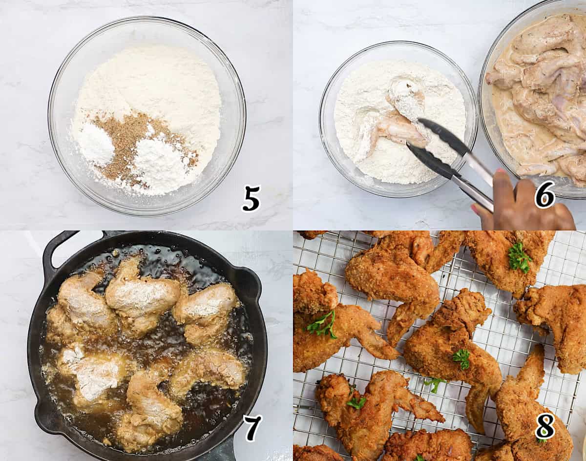 bread and fried food