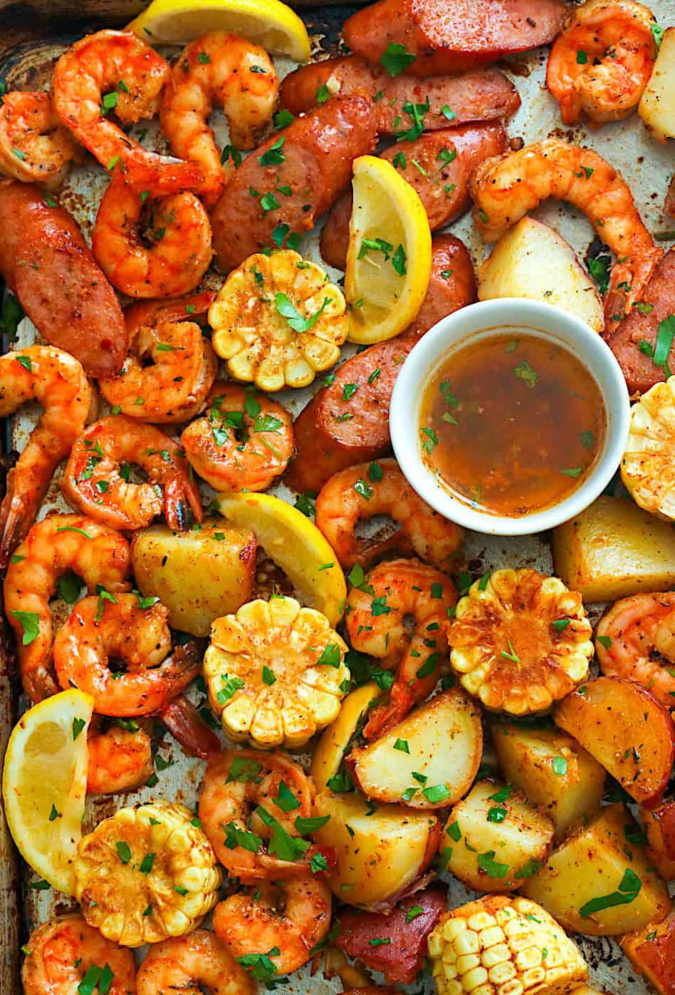 Super easy and satisfying Cajun shrimp boil for a fun family gathering