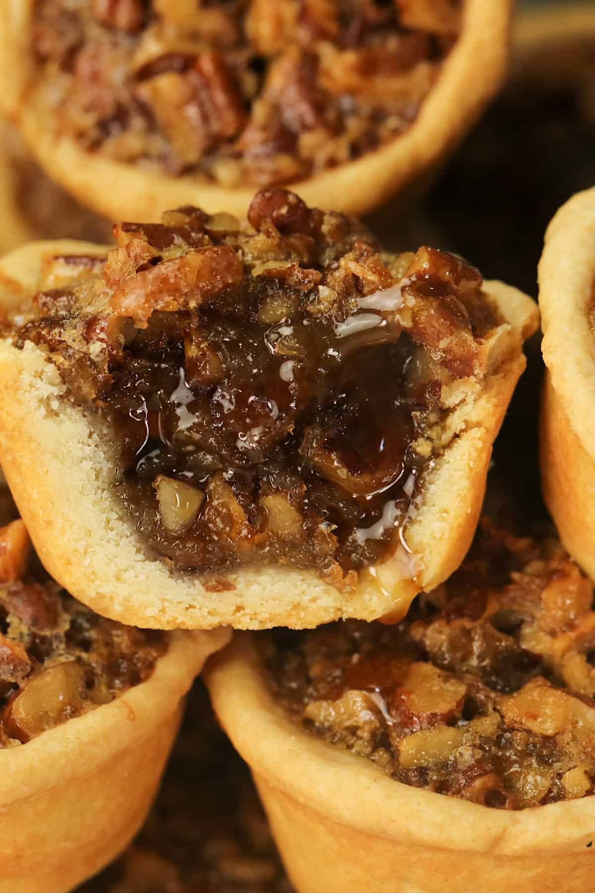 Slicing into a mouthwatering pecan tassie for an insider's view.
