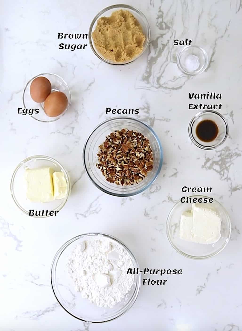 The ingredients list.