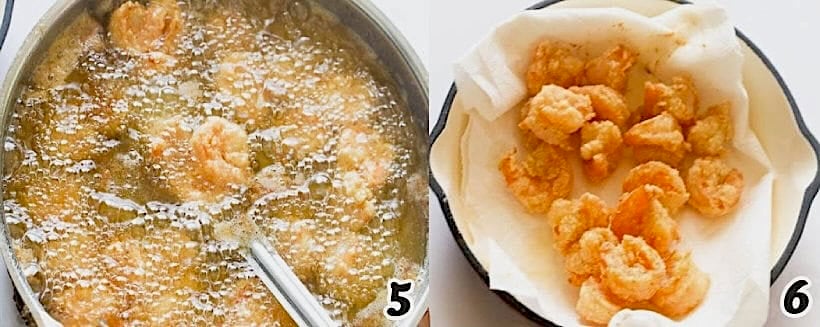 Fry up the shrimp