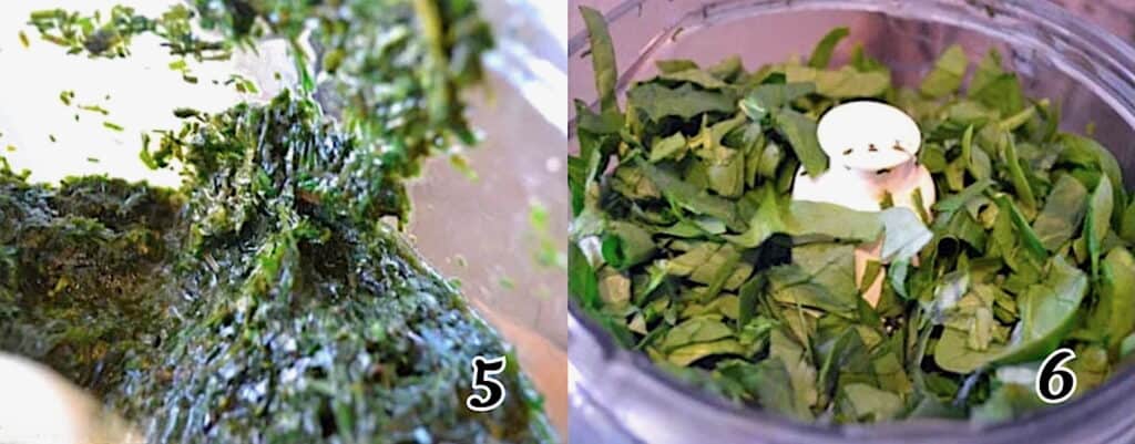 Prepare the spinach