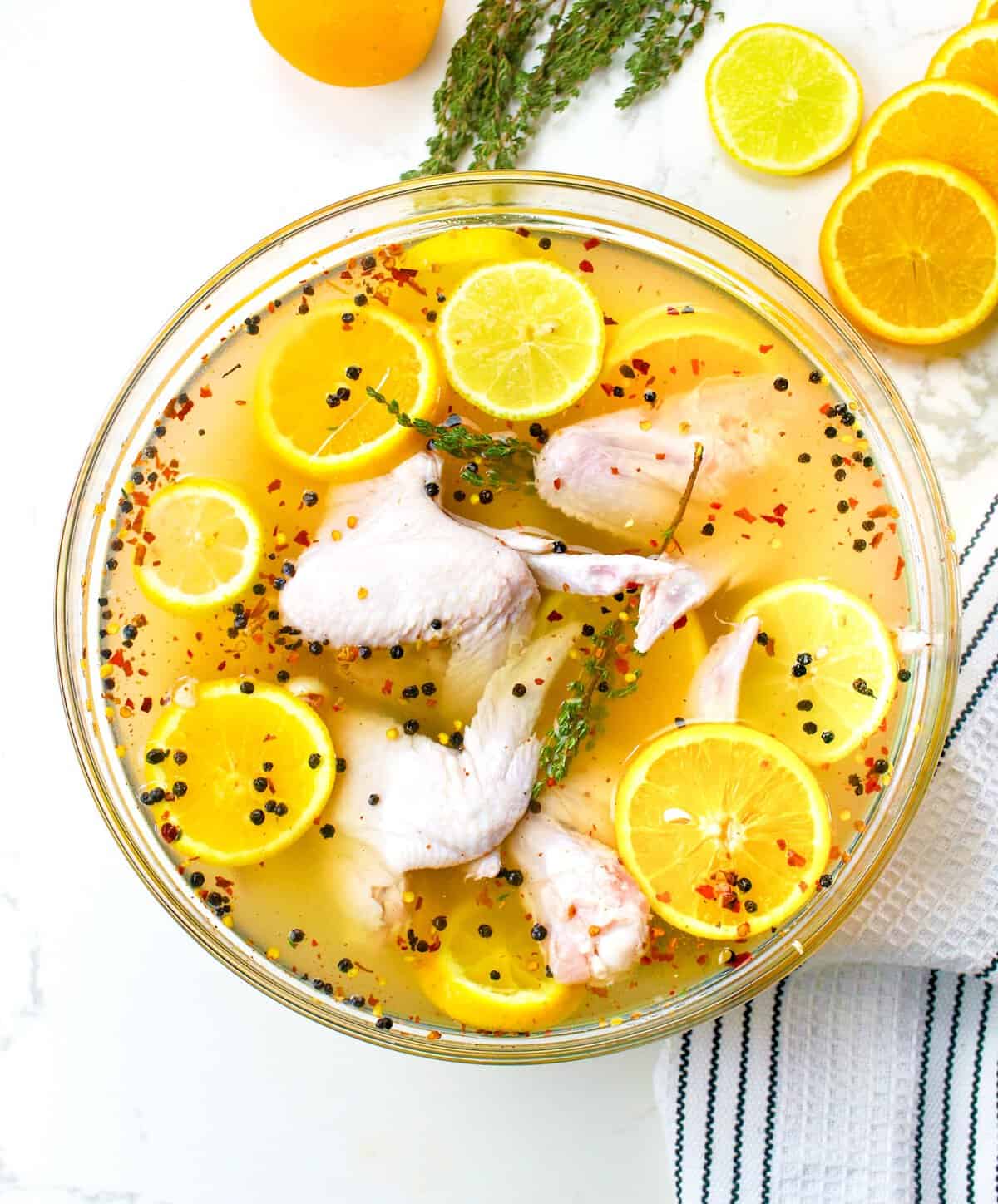 Chicken wing brine doing its magic