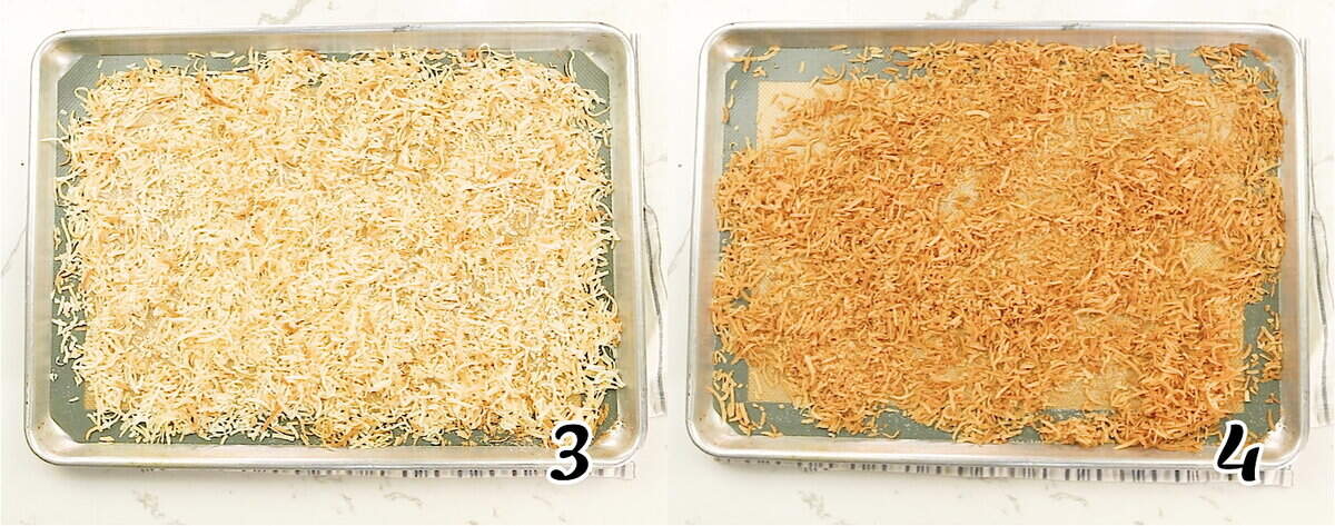 Spread it on a baking sheet and brown it in the oven